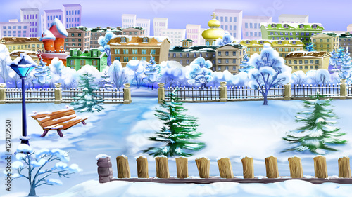 Winter Day in a Park