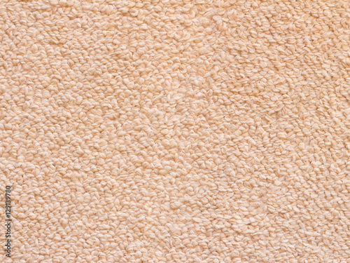 The surface of beige carpet