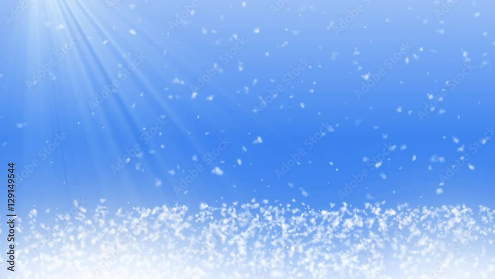 snow flakes falling festive background