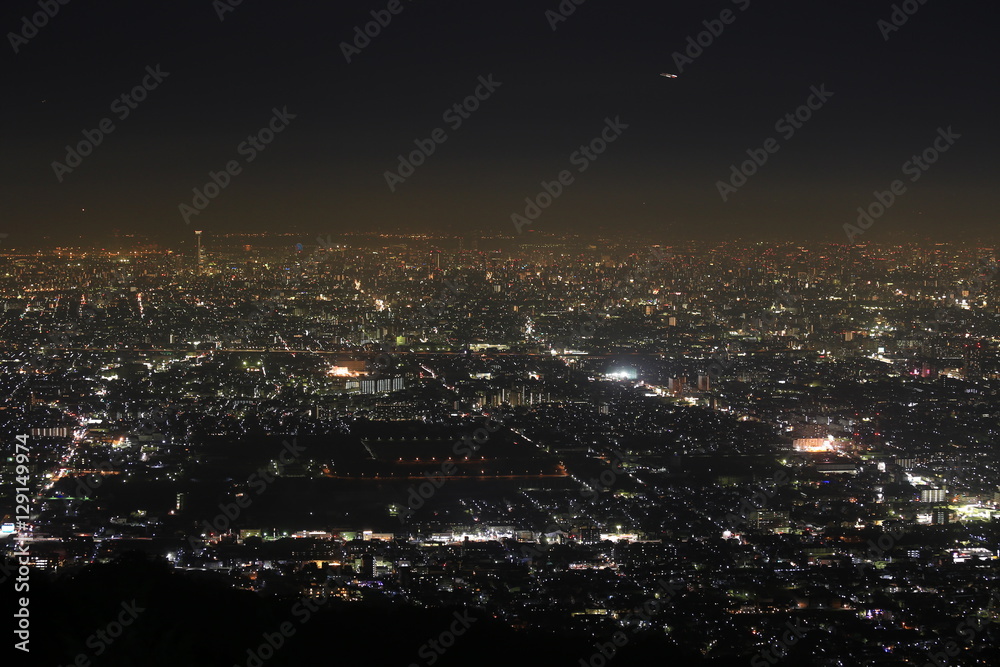 Naklejka premium 大阪の夜景