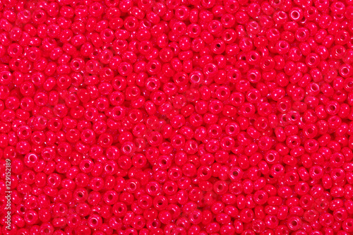 Red seed beads.