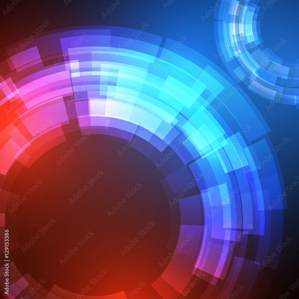 Techno Geometric Vector Circle Modern Science Abstract Background Techno Geometric Vector Circle Modern Science Abstract Background