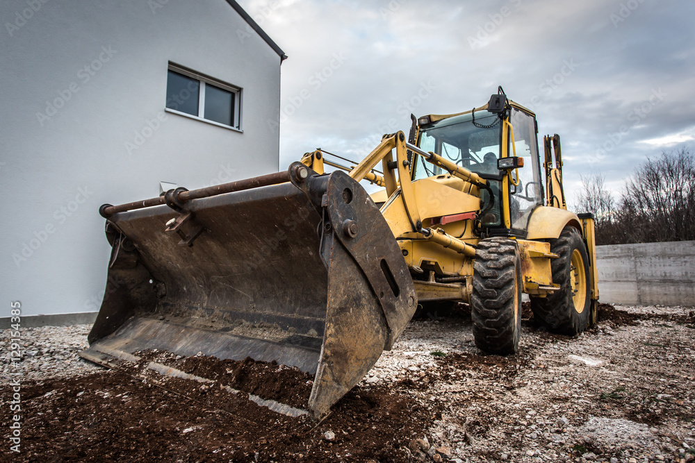Fototapeta premium Earth mover at work
