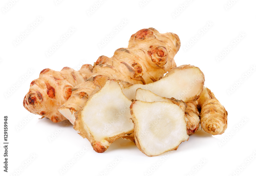 sunchoke isolated on the white background sunchoke isolated on the white background