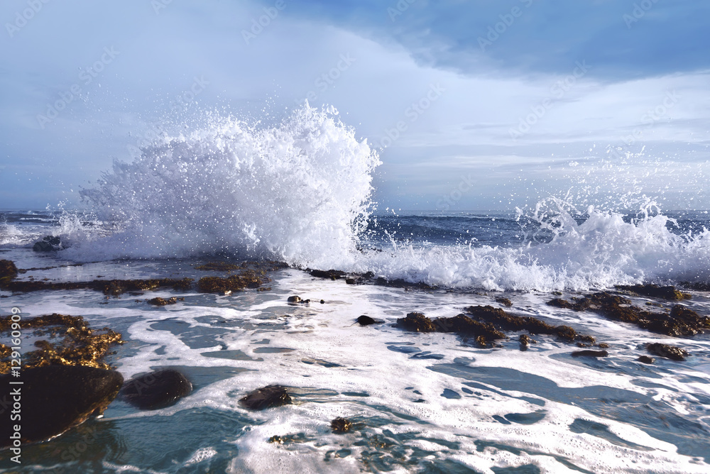 Fototapeta premium Sawarna Rocky Beach