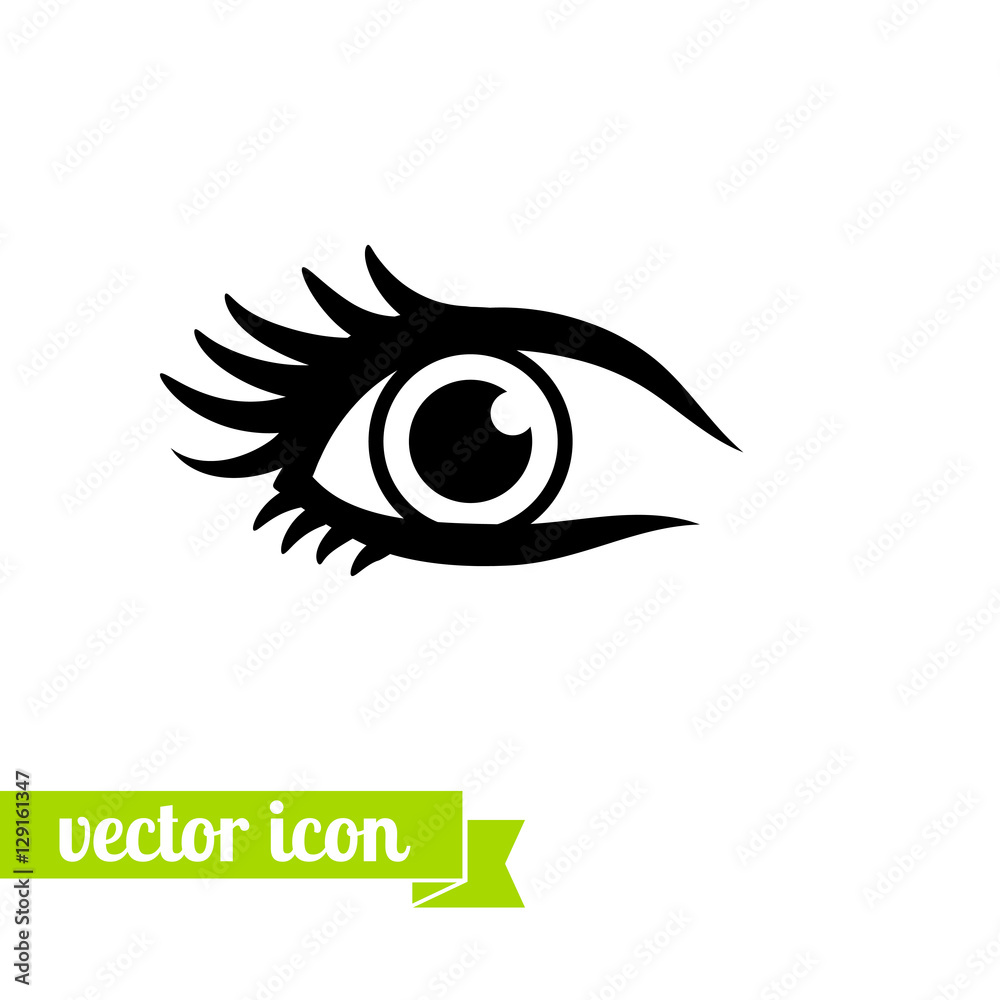 Eye icon vector 13