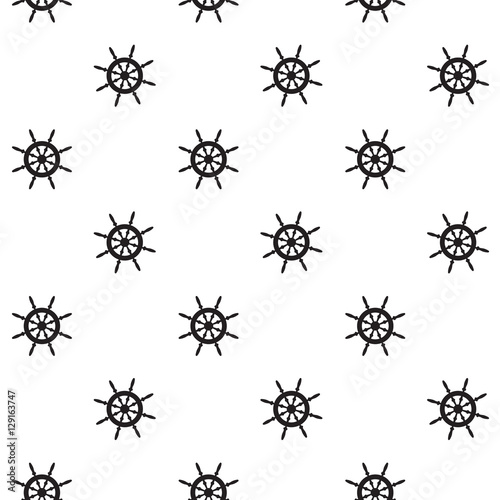 Monochrome wheel rudder for vessel