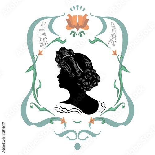 Beautiful retro style label