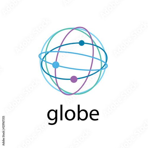vector logo globe