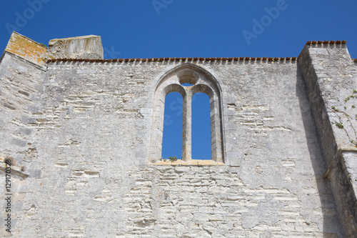 ancient abbey in ruin in country