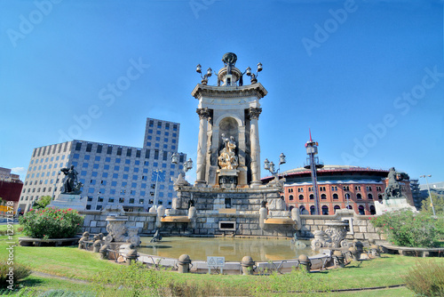 Barcelona - Fontanna na Plaça d'Espanya