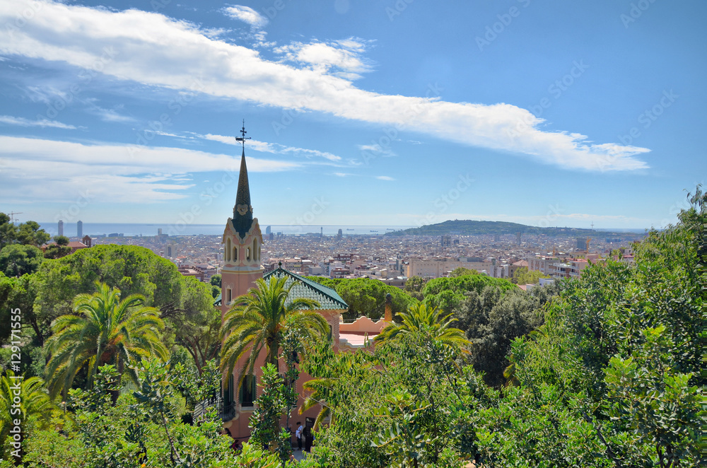 Panorama of Barcelona   - the capital city of the autonomous community of Catalonia
