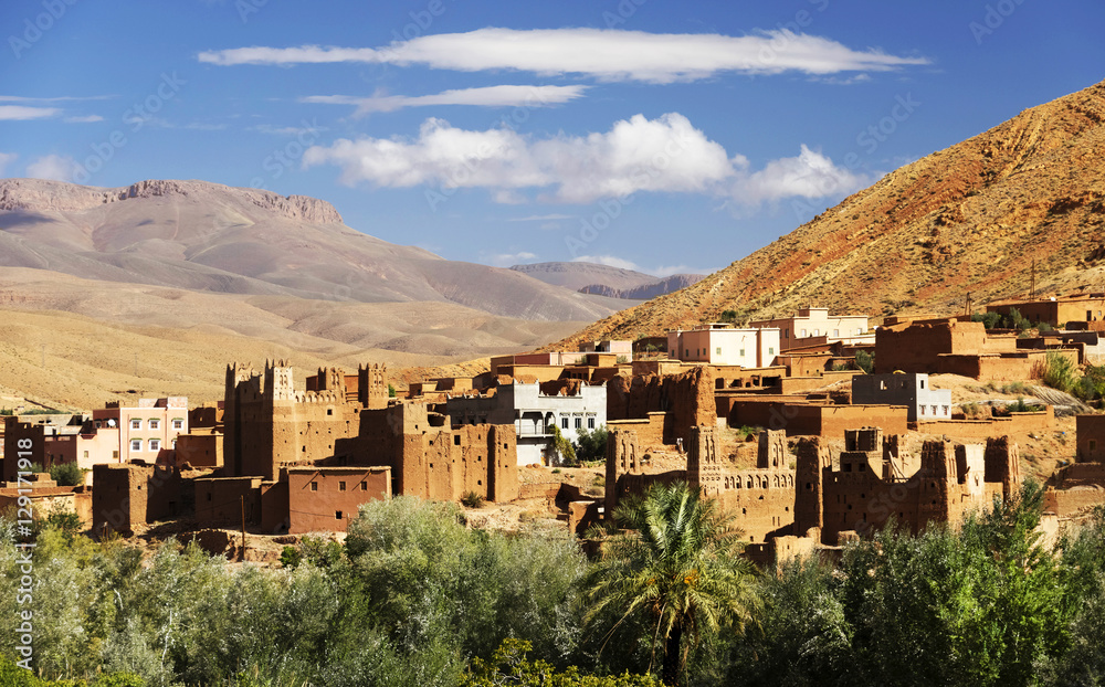 Moroccan village in Dades Valley, Morocco, Africa