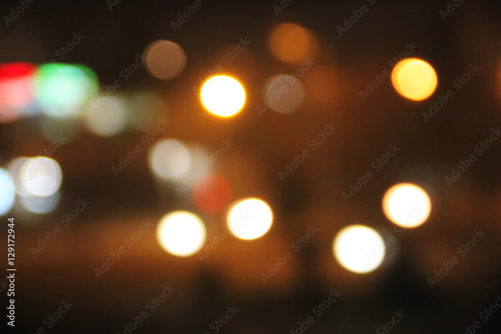Abstract background of blurred city lights with bokeh effect Abstract background of blurred city lights with bokeh effect