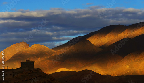 Sunset light over the Atlas Mountains, Morocco, Africa photo