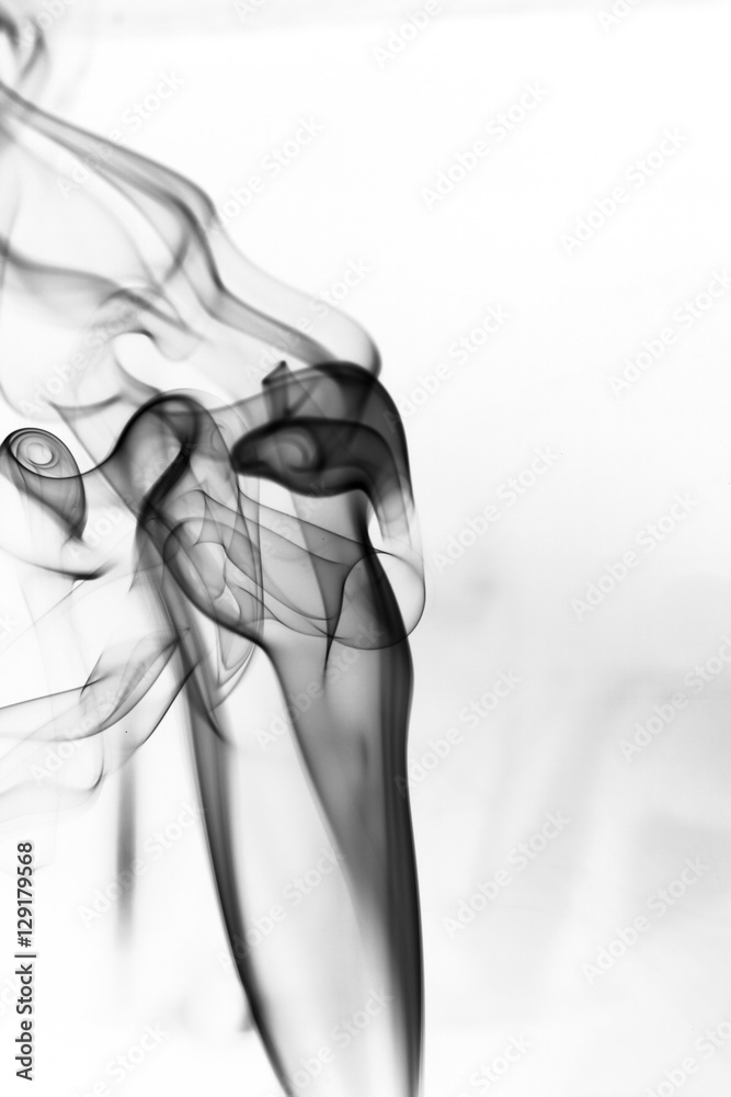 Toxic fumes movement on a white background.. Toxic fumes movement on a white background..