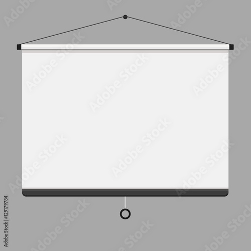 Empty Projection screen