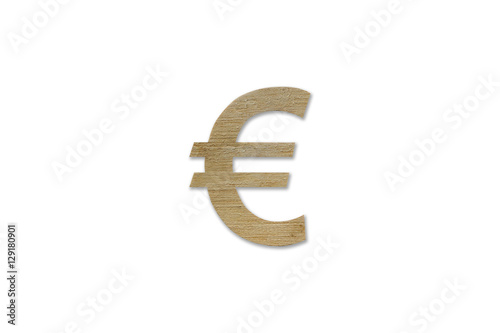 euro currency symbol isolated on white background