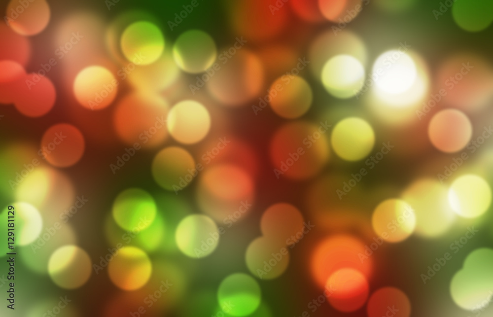 Red and green Christmas background with space for text