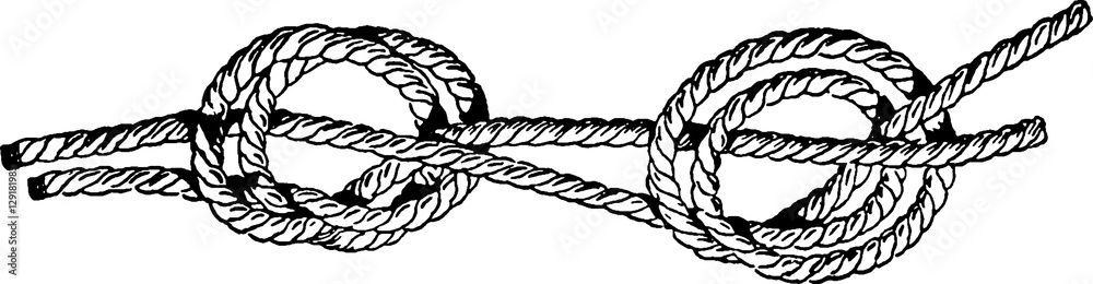 Obraz premium Vintage image knot