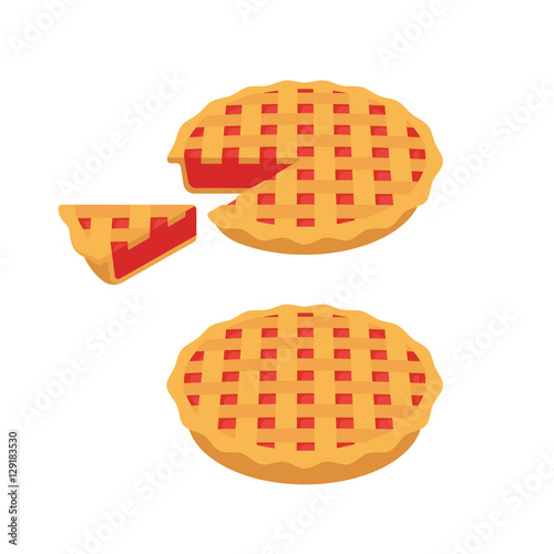 Cherry or strawberry pie