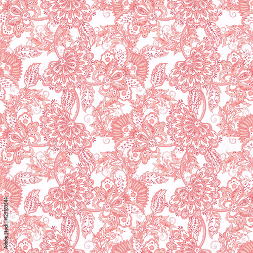 vintage floral pattern. seamless vector background