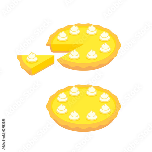 Lemon pie illustration