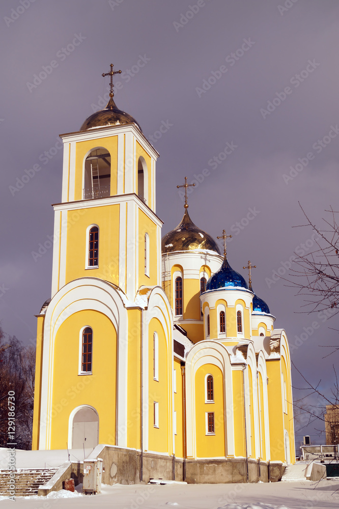Fototapeta premium Orthodox St. Nicolas church in Khmelnitsky