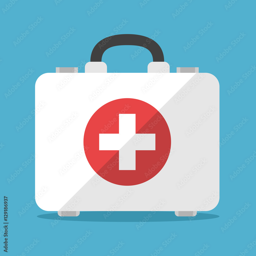 Obraz premium White first aid kit