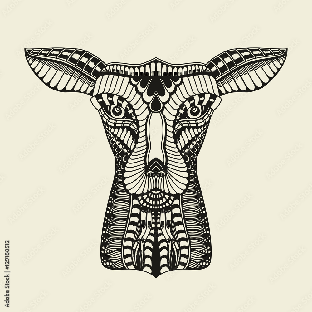 Fototapeta premium Vector illustration of deer