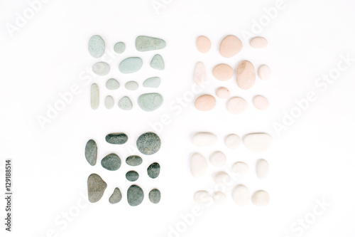 Canvas Print Creative arrangement of colored stones