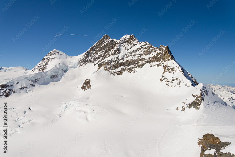 Jungfraujoch or Jungfrau  Top Of Europe, Swiss Alps range Scenic near Interlaken, Switzerland