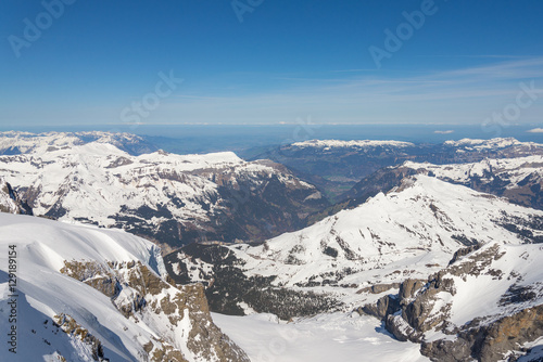Jungfraujoch or Jungfrau Top Of Europe, Swiss Alps range Scenic near Interlaken, Switzerland