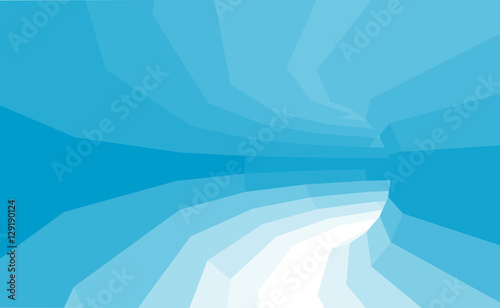 3d futuristic tunnel. Vector abstract background. Hi tech illustration.
