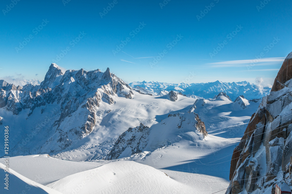 Alps in Chamonix in France