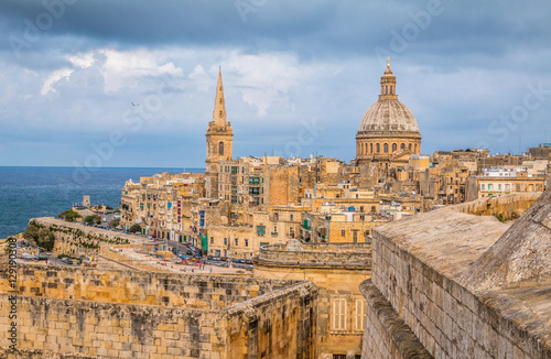Nice panoramic view of Valleta in Malta © pcalapre