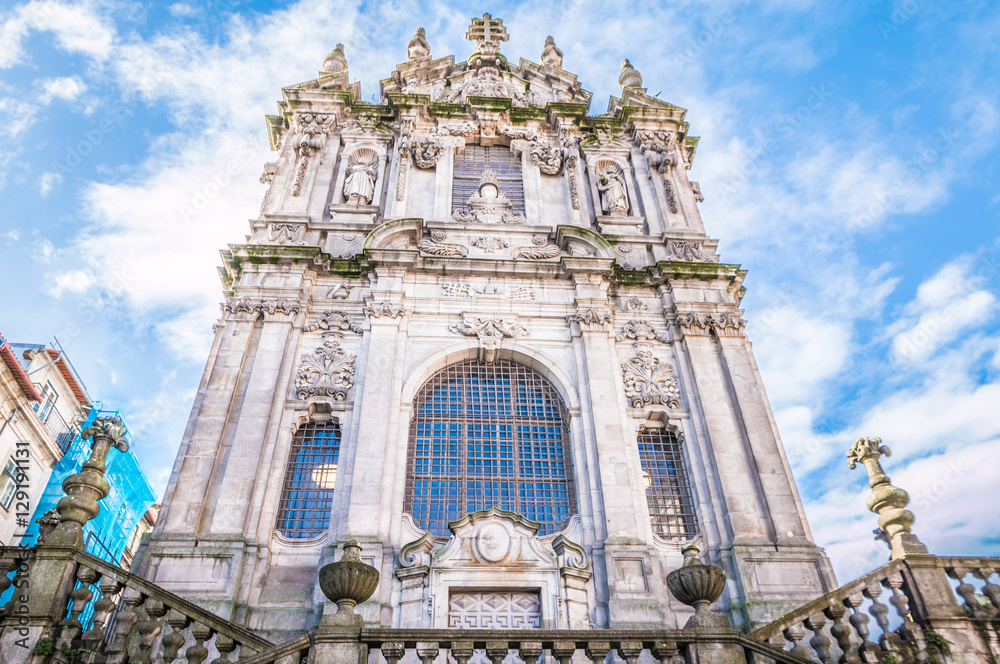 Clerigos church in Porto Portugal