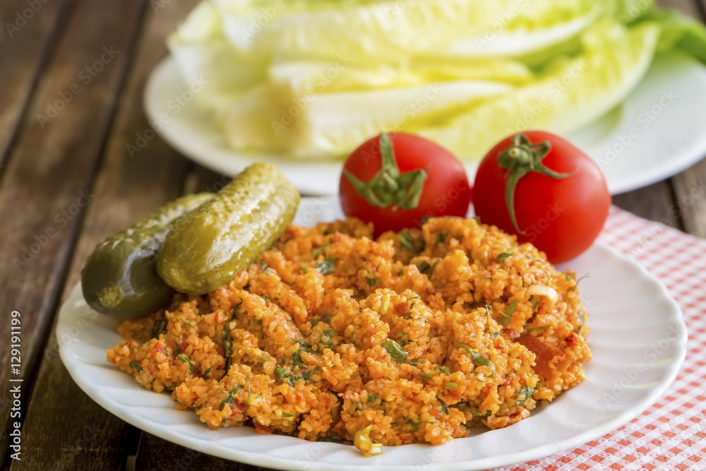 Türk Mutfağı; Bulgur Salatası; Kısır Türk Mutfağı; Bulgur Salatası; Kısır