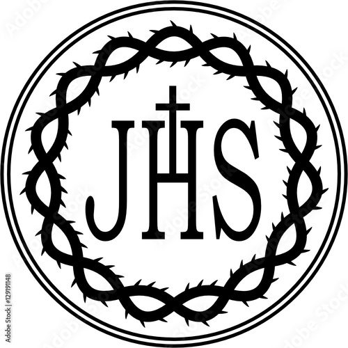 WEB ART DESIGN CHRISTOGRAMME JESUS COURONNE EPINE JHS 010
