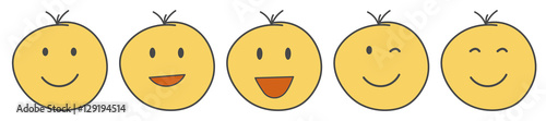 Smiley Gelb, Fröhlich und Positiv