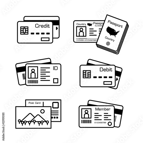 Set of electronic cards and other cards .