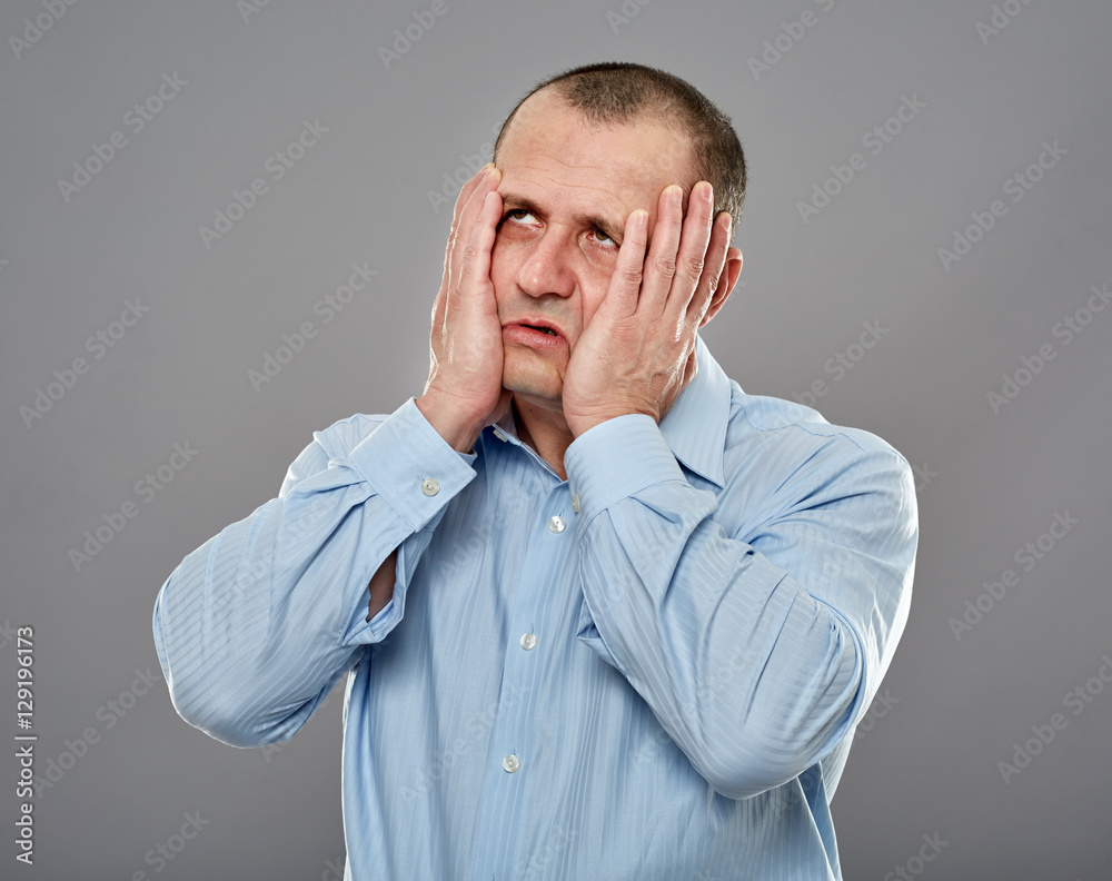Depressed businessman Depressed businessman