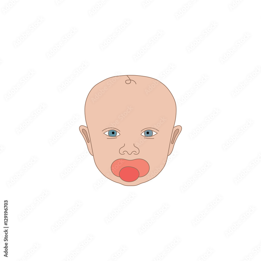 Baby kid icon vector