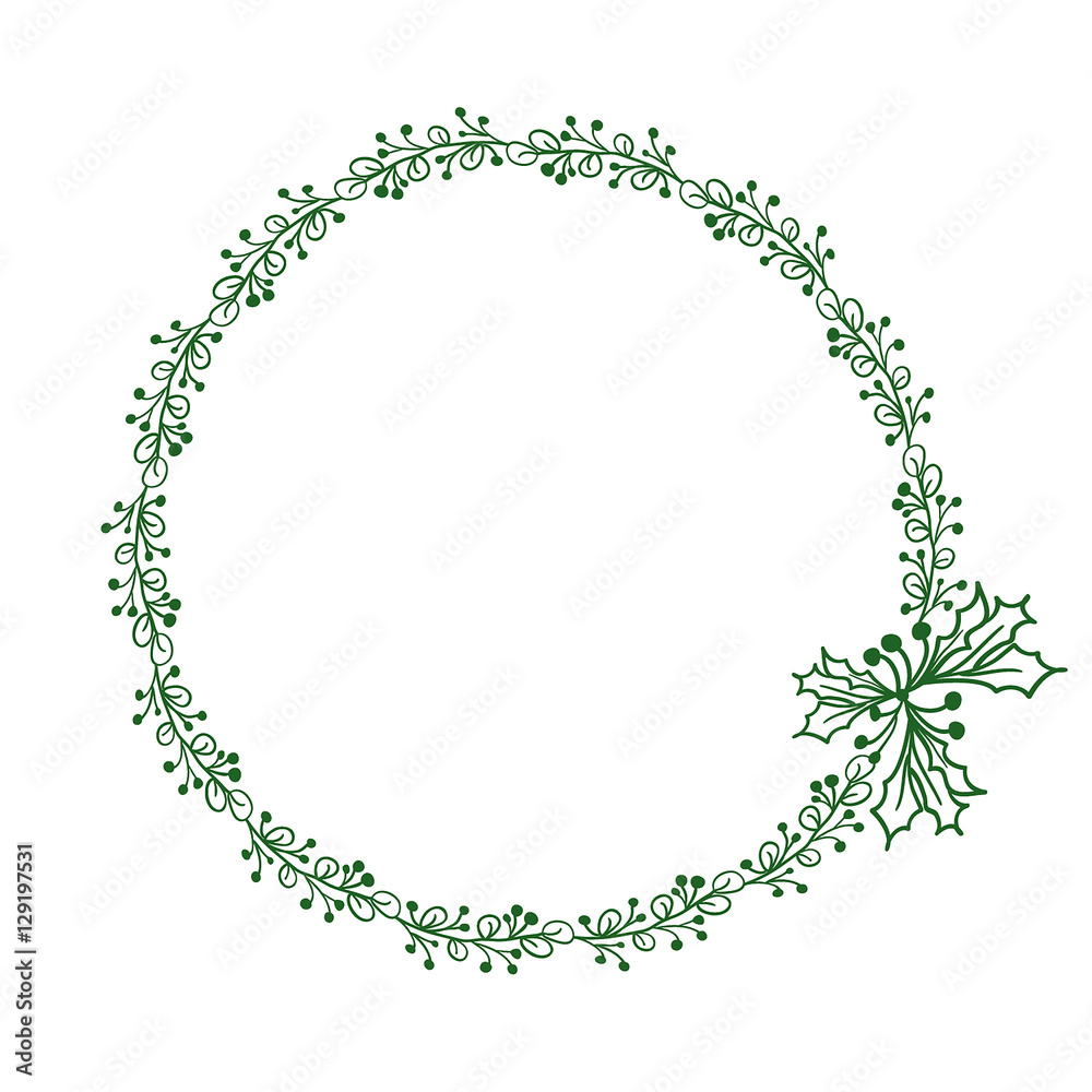 green round frame of leaves isolated on white background. Vector illustration EPS10 green round frame of leaves isolated on white background. Vector illustration EPS10