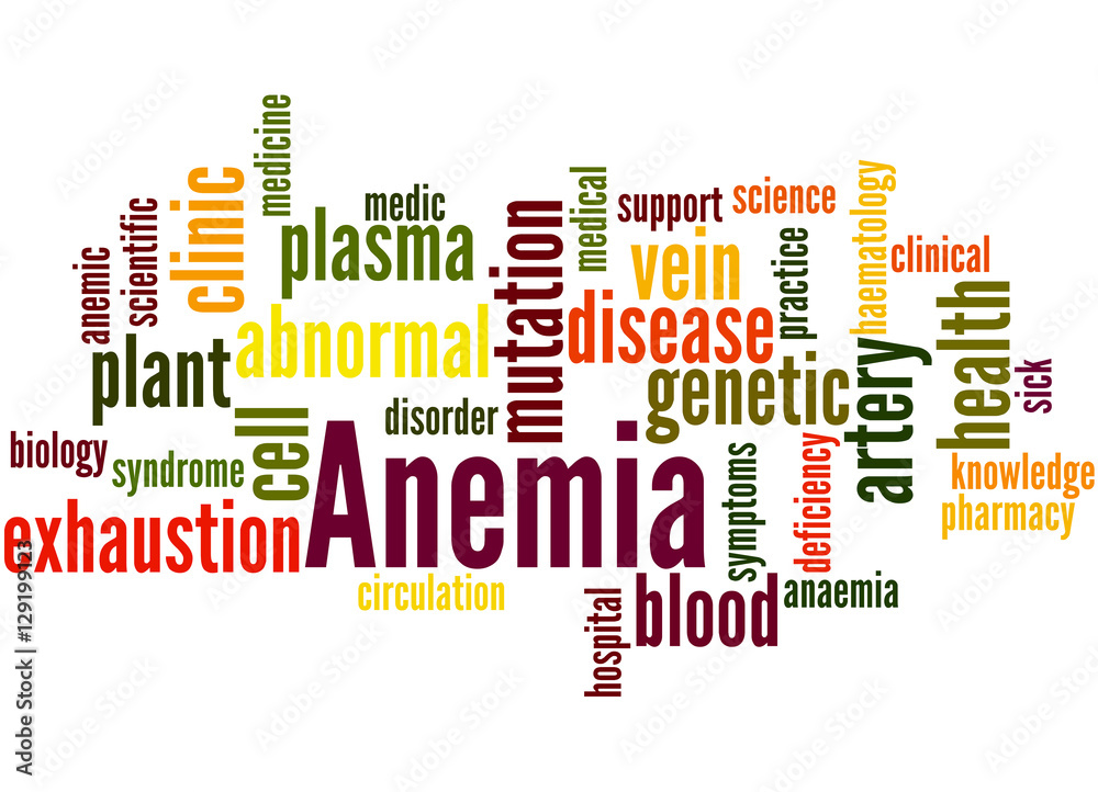 Anemia, word cloud concept 2