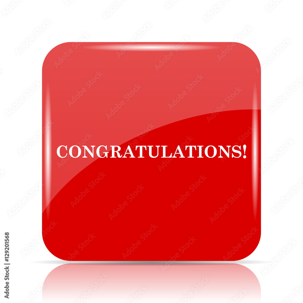 Congratulations icon Stock Illustration | Adobe Stock