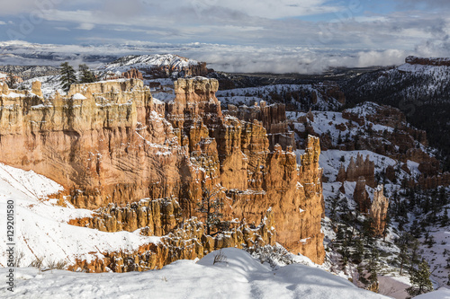 Bryce Canyon National Park Winter View from Rim Trail