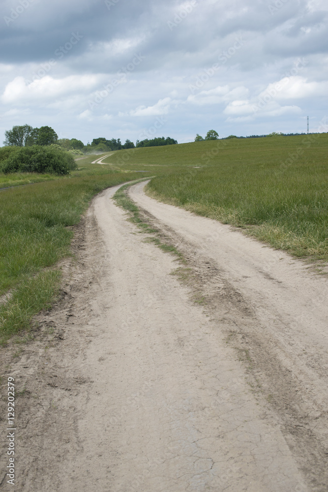 country road in Poland