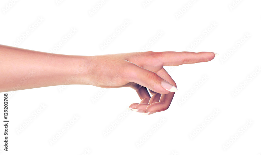 3d render of a female hand isolated on black 3d render of a female hand isolated on black