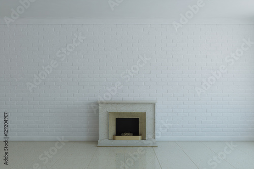 Fireplace without fire